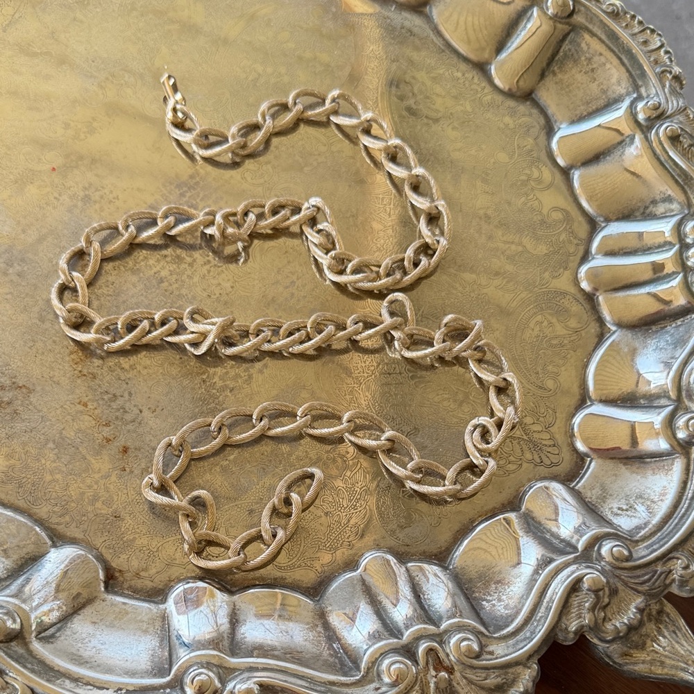 Retro Gold Plated Chain Necklace/Belt